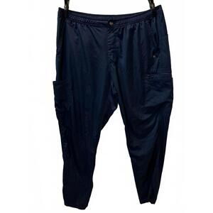 Carhartt Utility Cargo Work Pants Men's XL Navy Elastic Waist Workwear